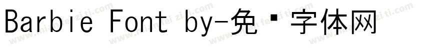 Barbie Font by字体转换